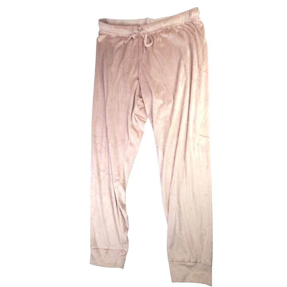 Juicy Couture Sleepwear Pants Womens Large Pink Velour Juicy Rhinestone Lounge - Picture 5 of 12